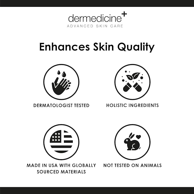 Dermedicine Resveratrol Liquid Serum Facial Skin Care Lift Resveratrol Serum for Face 2 Fl Oz