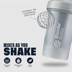 BlenderBottle Classic V2 Shaker Bottle Perfect for Protein Shakes and Pre Workout, 32-Ounce, Pebble Grey