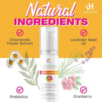 vH essentials Feminine Foaming Wash with Boric Acid and Prebiotics, Odor Eliminating pH-Balanced Daily Cleanser with Lavender and Chamomile, 5 fl oz (Pack of 2)