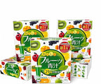 YUWA Fruit Aojiru Japanese Green Juice Powder, Dietary Supplement with Barley Leaf, Enzymes, Lactic Acid Bacteria, 20 Sticks, 3g Each, Made in Japan