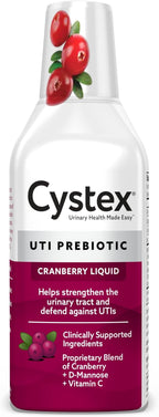 Cystex Urinary Tract Infection Support & Prevention - Cranberry Prebiotic Supplement with D-Mannose & Vitamin C for UTI Protection & Urinary Health Maintenance - 7.6 fl oz (Pack of 1)
