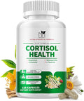 Cortisol Supplements for Women/Men - 10 in 1 Cortisol Manager Reducer Lower Detox Balance with Magnesium, Ashwagandha, L-Theanine for Stress Sleep Calm Mood Support - 120 Capsules for 60 Days