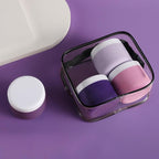 Kuangre Travel Containers for Toiletries, Silicone Cream Jars BPA-Free, Leak-proof 3oz Travel Size Containers, Portable Size Silicone Jars with Lid for Cosmetic Face Hand Body Cream (4 Pack)
