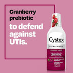Cystex Urinary Tract Infection Support & Prevention - Cranberry Prebiotic Supplement with D-Mannose & Vitamin C for UTI Protection & Urinary Health Maintenance - 7.6 fl oz (Pack of 2)