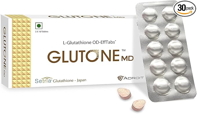 Dalal MD – Glutathione Mouth-Dissolving Tablets| Made with Setria L-Glutathione (Japan) 100mg| Radiant Glow & Even Skin Tone| Pack of 30 Tablets (Orange)