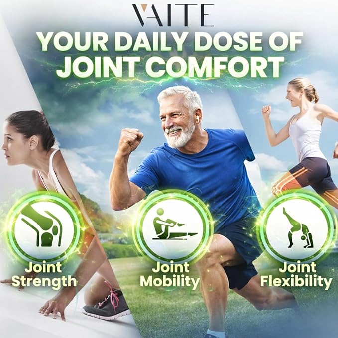 VAITE MSM Supplements for Men & Women 2000mg - Joint Support, Hair, Skin & Nails, Sulfur Supplement - Vegan, Non-GMO, Gluten-Free - Skip Hard-to-Swallow Capsules & Powder - Easy to Take 60 Gummies