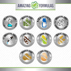 Amazing Formulas Advanced Collagen Supplement | Collagen Type I, II & III with Vitamin C & Hyaluronic | 1600 Mg Per Serving | 90 Capsules | Non-GMO | Gluten-Free | Made in USA