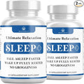 Relaxation Sleep Aid, Natural Non-Habit Forming, Sleep Supplement Developed to Support for Longer & Better Sleep, Chamomile, Magnesium, Melatonin, Ashwagandha, GABA, Drug-Free (120 Count)