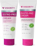 Vigority Women's Botanical Care Duo - Estro-Pro & Phyto-Pro Cream Set for Midlife Skin Comfort, Hydration & Daily Nourishing Support - Gentle, Plant-Based, Non-Irritating Formulas