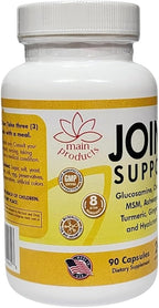 Joint Support - Glucosamine Chondroitin MSM Hyaluronic Acid Ashwagandha Turmeric Ginger Arnica - 2430mg Joint Support Supplement, Micronized, 90 Capsules.