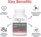 Allergy Research Group ARG Nattokinase 100 mg - Supplement to Support Healthy Circulation - Delivers 100 mg Nattokinase NSK-SD from Fermented Soybeans per Serving - 180 Servings - 180 Capsules
