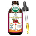 Organic Rosehip Seed Oil for Face, USDA Certified, Cold Pressed, Unrefined, 100% Pure Natural Rose Hip Oil for Anti-Aging, Acne Scar Treatment, Skin & Hair Care, Gua Sha Massage, 1 fl.oz / 30ml