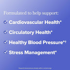 O Positiv MENO Heart + Blood Pressure Support Capsules – Daily Support for Healthy Circulation, Stress Management & Blood Pressure – with CoQ10, Beets, Pine Bark & Saffron – 30 Servings