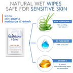 Rainbow Pana Biodegradable Skin Cleansing Wipe, 240 Count, for Sensitive Skin