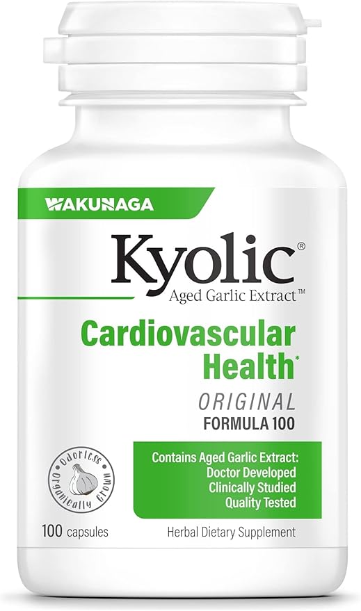 Kyolic Aged Garlic Extract Formula 100, Cardiovascular Health*, 100, Capsules.