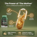 Herbtonics Raw Apple Cider Vinegar Capsules 1500mg with Mother | Weight Management, Detox & Digestion Formula with GLP-1 Support | Unfiltered ACV for Metabolic Support | 240 Vegan Capsules