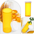 Mipcase 20pcs Small Travel Pill Organizer Portable Plastic Medication Container Empty Vitamins Vials Compact Pill Traveling Bottle for Daily Storage