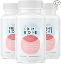 PrimeBiome Probiotic Gummies – Plant-Based Blend with Inulin, Lion’s Mane, Ginger & More– Non-GMO, No Stimulants, GMP Certified – 30 Gummies, 3 Month Supply