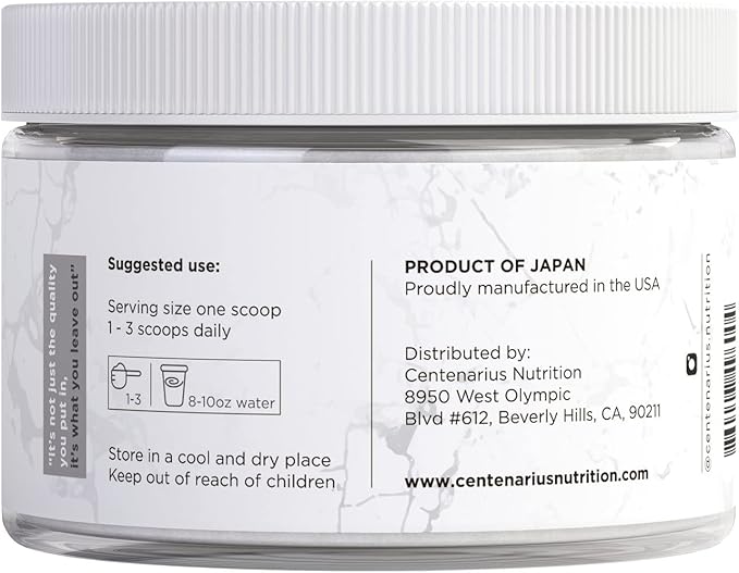 Premium Glycine Powder 250g | Amino Acids Supplement for Post Workout Muscle Recovery, Digestion, Sleep Aid + More - Vegan, Additive-Free, Third-Party Tested | Centenarius Nutrition