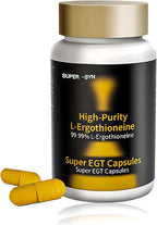 L-Ergothioneine 50mg of Ultra-Pure, Antioxidant Dietary Supplement, Cellular Health, Cognitive Health, Longevity, Gluten-Free, Vegetarian, Non-GMO