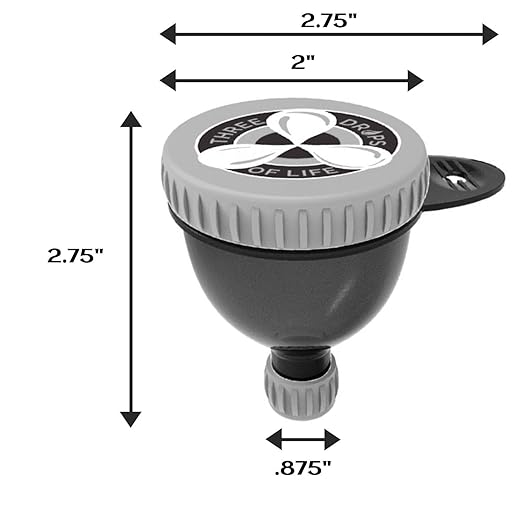 Protein Funnel to Go, Supplement Powder Funnel Containers for Workouts and Travel, Fill N Go Funnels (1, 70ML)