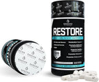 SASCHA FITNESS Cortisol Night Support Pills | Metabolism & Hormonal Balance | Promotes Quality Sleep | Restore | Vegan Weight Loss Supplement – 120 Natural Capsules