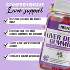 Liver Cleanse Detox & Repair Gummies — Sugar-free, US-Made, 1500mg Milk Thistle Supplement with Artichoke, Dandelion and 20+ Herbs — Liver Support Supplement for Men & Women(60 Vegan Gummies)