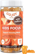 Kids Focus Gummies – Saffron, Magnesium Glycinate, L-Theanine & Inositol Supplement for Kids & Teens – Focus, Attention & Calm – Vegan, Sugar-Free, Non-GMO