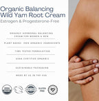 Indian Meadow Herbals Wild Yam Root Cream (2oz) - USDA Certified Organic Balancing Cream for PMS & Menopause Relief - Estrogen & Progesterone-Free. Handmade By US. Woman-owned & Operated Since 1994.