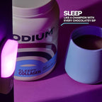 Podium Nutrition, Sleepy Collagen with Melatonin, Hot Chocolate, 25 Servings, Collagen Protein, Gluten Free, Soy Free