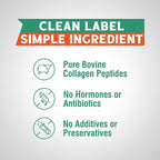 Bovine Collagen Peptides Powder for Women and Men, Grass-Fed Hydrolyzed Collagen Protein Type I & III, Skin, Hair, Nails, Bones, Digestion, Unflavored, Non-GMO, Keto & GF, 11 Servings, 8oz