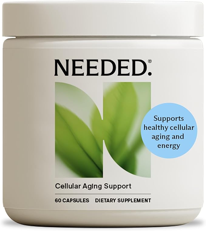 Needed. Cellular Aging Support - Antioxidants Supplement with Alpha Lipoic Acid, Acetyl L-Carnitine & PQQ - Third Party Tested Mitochondrial Supplement - 30 Servings