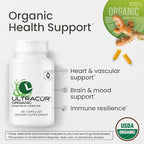UltraCur Organic USDA Certified - LPS™ Turmeric Curcumin - The Curcumin You Can Feel!™ US Patented Technology - 70% of People Feel a Significant Difference in A Week, 50% in 24 Hours! (60 Count)