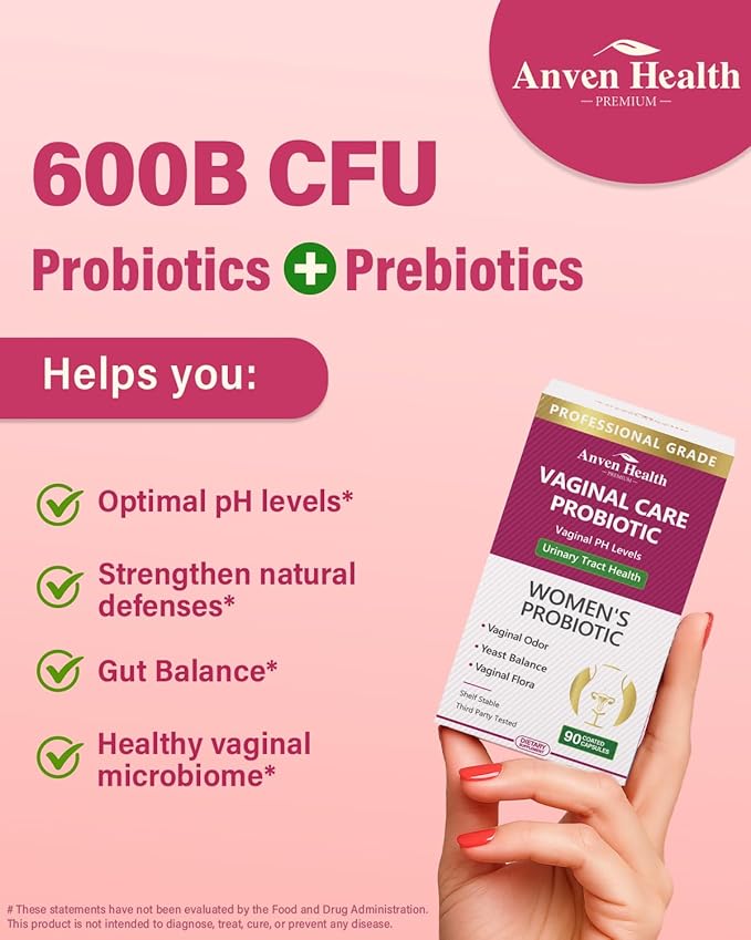 Vaginal Probiotics for Women pH Balance with Prebiotics - 60 Billion Womens Probiotic for Vaginal Flora, Odor, Yeast & Digestive Health with Saffron, Cranberry, Vegan & Non-GMO | 270 Caps