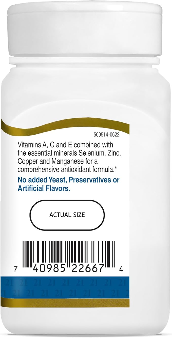 21st Century Ace Antioxidant Tablets, 75Count