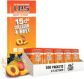 Nutritional Designs LPS Liquid Collagen & Whey Protein Supplement - Non-GMO Drink, Sugar-Free - Promotes Healthy Skin & Hair for Men & Women, Peach Mango, Single Serve (100 Packets)