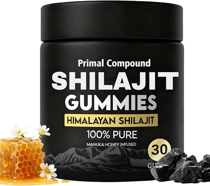 Primal Compound Shilajit Gummies for Men - Energy Support, 30 Gummies
