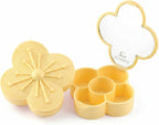 NobleCase Bloom Charm Travel Pill Organizer, 5 Compartments with Mirror, Easy-Open Lock, Cute Compact Pill Box for Purse, BPA-Free Vitamin Case and Small Jewelry Storage, Citron Yellow