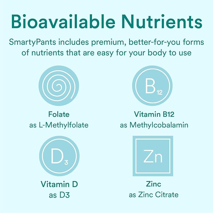SmartyPants Organic Prenatal Vitamins for Women, Multivitamin Gummies: Biotin, Methylfolate, Omega 3 (ALA), Vitamin D3, C, Vitamin B12, B6, A, K2 & Zinc, Choline, Vegetarian, 180 Count (45 Day Supply)