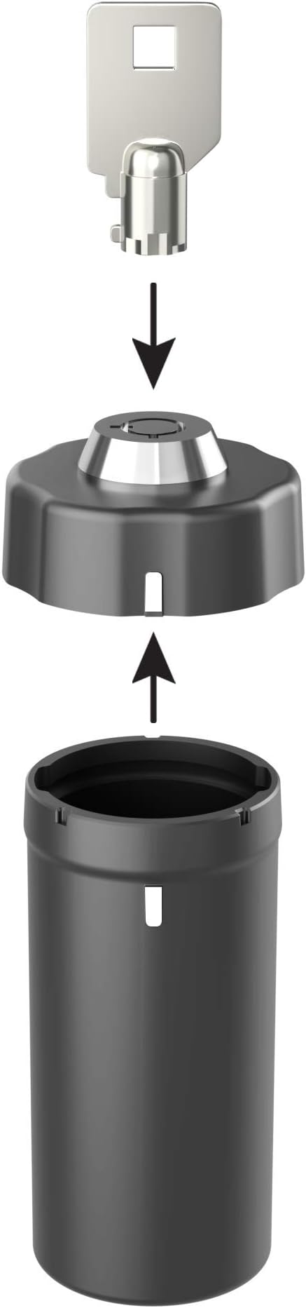 Ezy Dose Pill Box and Medicine, Vitamin Container, Safe for Money & Travel Items, Durable Canister, 2 Keys with Lock, Small