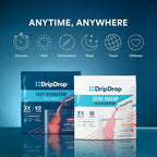 DripDrop Hydration Packets - Bold Variety Pack - Single Serve Electrolytes Powder Drink Mix - Watermelon, Berry, Lemon, Orange - Non-GMO, Gluten Free, Vegan - 80 Sticks