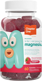 Chapter One Magnesium Gummies, Great Tasting Magnesium for Kids, Calm Kids Magnesium, Magnesium Gummies for Women and Men, Certified Kosher, (60 Flavored Gummies)