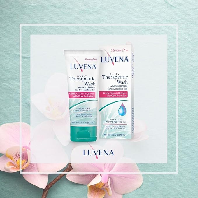 LUVENA Personal Wash - Intimate Wash for Women - Gentle Feminine Wash to Help Moisturize and Resist Odor - pH Balanced, Vitamin E, Paraben Free - Sweet Pea Scented 2pk- (6.76 oz)