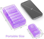 AUVON XL Weekly Pill Organizer 2 Times a Day, AM PM Pill Case with One-Side Large Opening for Easy to Use, Pill Box 7 Day Travel Medication Organizer for Medications, Vitamins, Fish Oils, Supplements