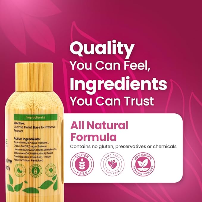 Bestmade Women's Excessive Bleeding Remedy BM27 - Promotes Balance & Comfort During Menstruation, Menopause & Natural Support, 350 Pellets