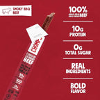 Chomps Grass-Fed and Finished Smoky BBQ Seasoned Beef Jerky Snack Sticks 24-Pack - Keto, Paleo, Whole30, 10g Lean Meat Protein, Gluten-Free, Zero Sugar Food, Non-GMO
