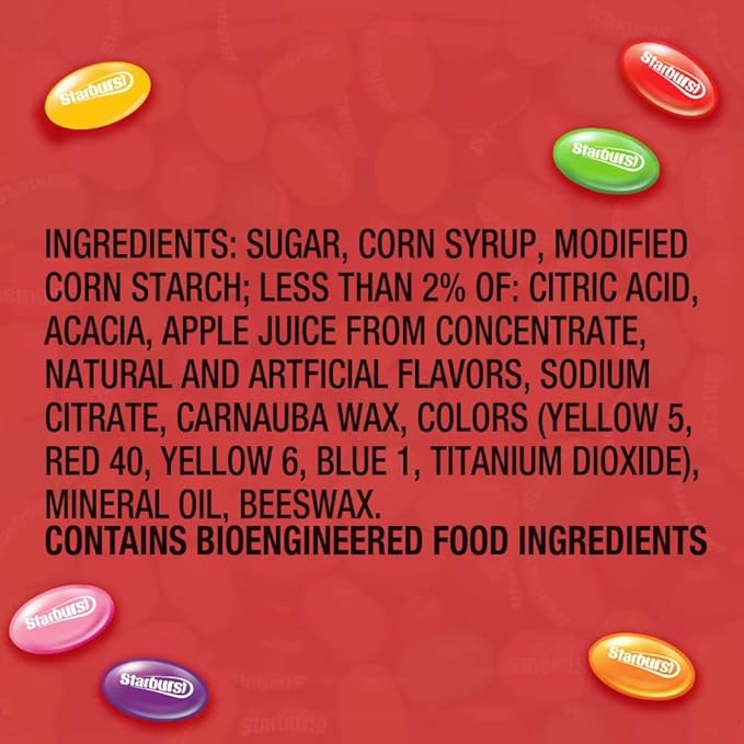 STARBURST Original Jelly Beans Gummy Candy, 14 oz Bag (Pack of 3)