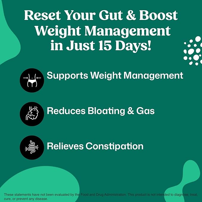 ColonBroom 15 Day GLP-1 Colon Cleanse & Detox Cleanse for Weight Management with Probiotics & Magnesium | Reduce Bloating & Boost Metabolism & Digestion - Effective Gut Cleanser Detox for Women & Men