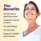 AFC Japan Ultimate Vision 4X - Improved, Up-Sized Eye Formula with Lutein, Zeaxanthin, Bilberry Extract and Vitamins for Age-Related Eye Problem, Blurry & Poor Vision, Dry Eye, Macular Health 45s