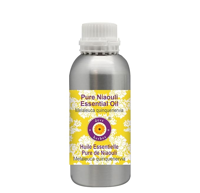 Deve Herbes Pure Niaouli Essential Oil (Melaleuca quinquenervia) Steam Distilled 630ml (21 oz)